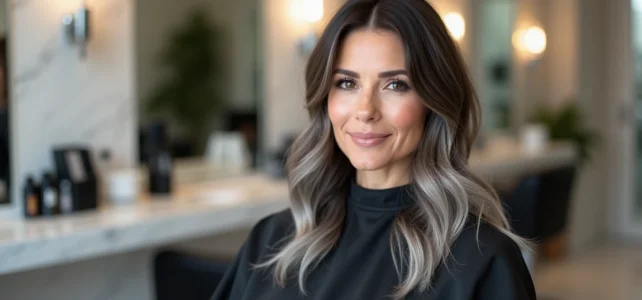 Le grey blending pour les brunes : la nouvelle tendance pour sublimer vos cheveux blancs